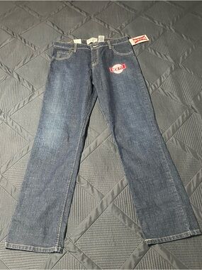 Levi Strauss Signature Jeans Womens 12M Blue Mid Rise Straight Stretch Denim NWT